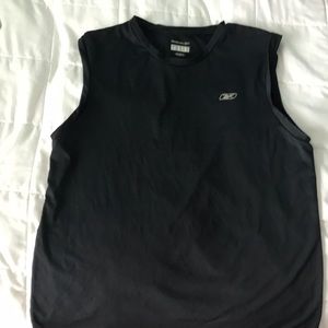 Simple black thick strap tank top